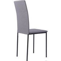 Стул Listvig Слим (графит ткань tesla graphite/черный)