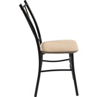 Стул ВВР Трилогия (бежевый крокодил/черный, экокожа)