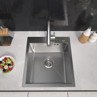 Кухонная мойка ARFEKA ECO AR 450*500 SATIN DECOR MILLET GRAINS