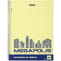 Общая тетрадь Erich Krause Megapolis. Yellow Concept 49804 (80л, клетка)