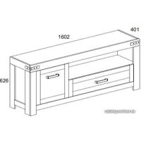 Тумба Anrex Mortiz RTV 1D1SN (дуб вотан)