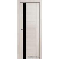 Межкомнатная дверь ProfilDoors 62Х 80x200 (эшвайт мелинга/стекло черный лак)