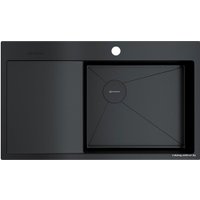 Кухонная мойка Omoikiri Akisame 86-GB-R Side (графит)