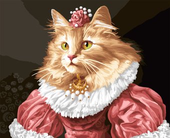 Картина по номерам Три совы Графиня-кошечка КХ4050_53940