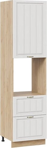 

Шкаф напольный Трия Лина 1П6Я2 с одной дверью и двумя ящиками (дуб крафт золотой/белый)