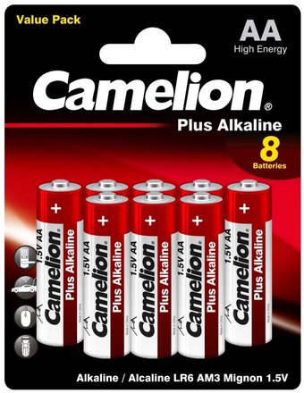 Батарейка Camelion LR6 Plus Alkaline BL-8 LR6-BP8