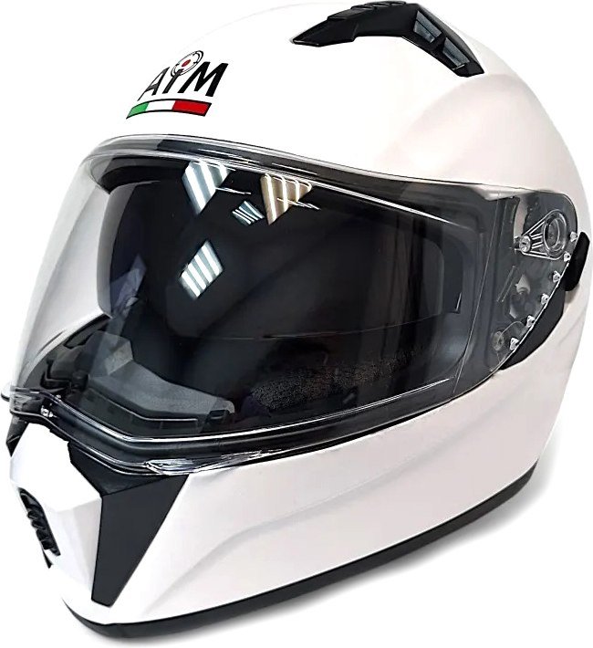 

Мотошлем AIM JK320 320-007-L (L, белый глянец)