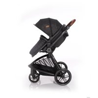 Универсальная коляска Lorelli Lumina 2021 (2 в 1, черный) в Солигорске