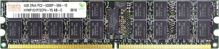 

Оперативная память Hynix 4ГБ DDR2 667 МГц HYMP151P72CP4-Y5-AB-C