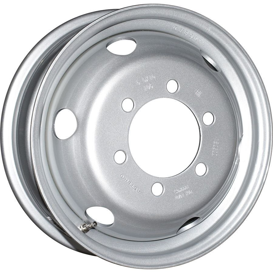 

Штампованные диски Asterro TC1607F 16x5.5" 6x170мм DIA 130мм ET 106мм Silver