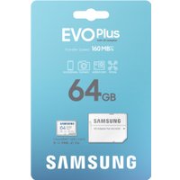 Карта памяти Samsung EVO Plus 2024 microSDXC 64GB (с адаптером)