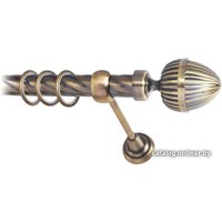 Карниз для штор Lm Decor Одеон (антик, витая, 4м 25мм, 1 ряд)
