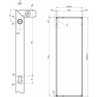 Зеркало Алмаз-Люкс МА4-18060 black 180х60 см (в алюминиевой раме/черный)