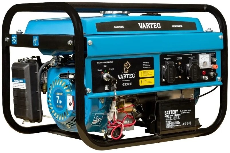 

Бензиновый генератор Varteg G3500E
