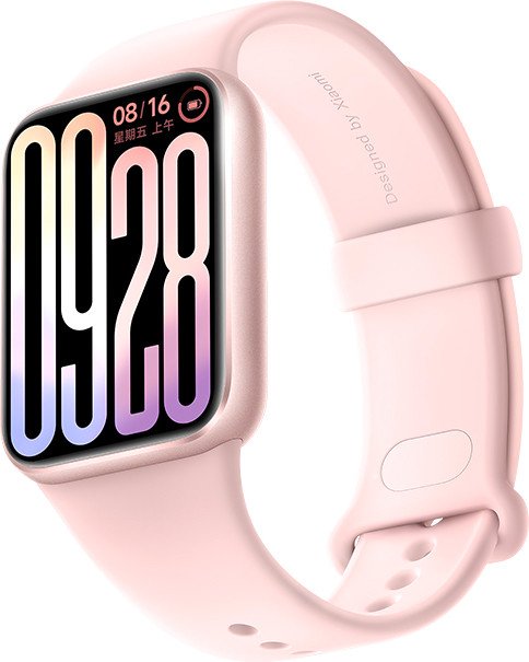 Фитнес-браслет Xiaomi Smart Band 9 Pro (розовый, с розовым силиконовым ремешком, китайская версия)