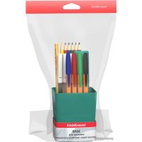 Настольный набор Erich Krause Base Ice Metallic 55698 бирюзовый (18 предм)