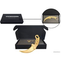 Нож игрушечный VozWooden Керамбит Голд Стандофф 2 1001-0218 в Солигорске