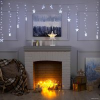 Гирлянда бахрома Luazon Бахрома-арка 2.5x1.2 м 136 Led 3612417 (белый)