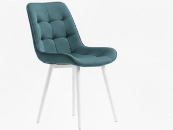 Стул Памир Румба F75 поворотный (голубой/белая опора)