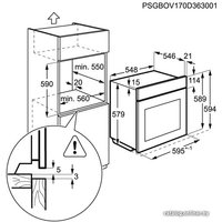 Электрический духовой шкаф AEG BER352110M