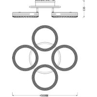Припотолочная люстра Escada Fianit 10282/4LED
