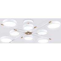 Подвесная люстра Ambrella light FL516338/8 WH/CP (белый/медь)
