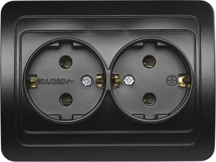 Розетка SmartBuy Марс SBE-04b-10-SW1-0