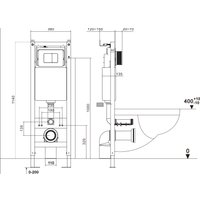 Унитаз подвесной Asten Readle Zentralmodul AR0601-185CH