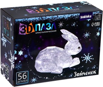 3Д-пазл Zabiaka Зайчонок 7657186 (белый)