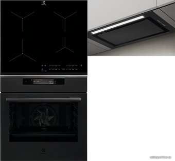 Комплект встраиваемой техники Electrolux KOEAP31WT + EIT61443B + Elica Lane BL MAT/A/52