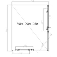 Душевой уголок Vincea Slim-N VSS-4SN8010CLG