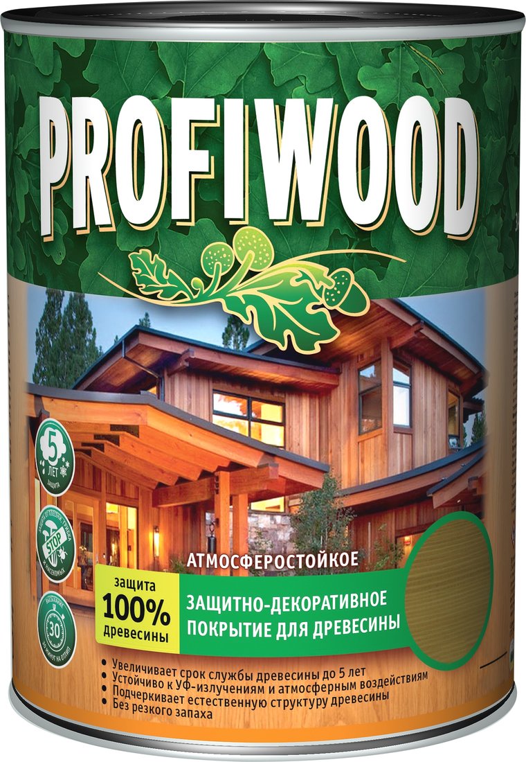 

Пропитка Profiwood защитно-декоративная для древесины (махагон, 0.75 л)