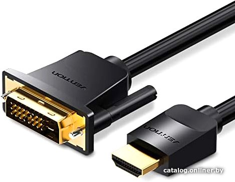 Кабель Vention ABFBH HDMI - DVI (2 м, черный)