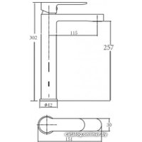 Смеситель Aquanet Passion AF300-11B