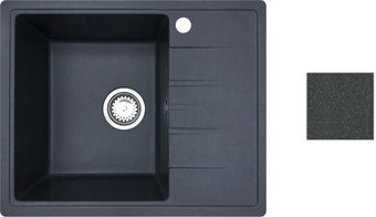 Кухонная мойка БелЭворс Mila L (антрацит, без сифона)
