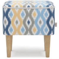 Пуф MONOFIX Одос Принт пуф (абстракция голубой/микровелюр)