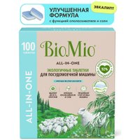Таблетки для посудомоечной машины BioMio All-in-One с эфирным маслом эвкалипта (100 шт)