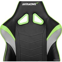 Игровое (геймерское) кресло AKRacing Overture (черный/зеленый)