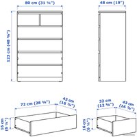 Комод Ikea Мальм 404.036.03