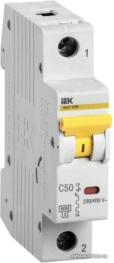 Выключатель автоматический IEK ВА 47-60M 1п 50А C MVA31-1-050-C