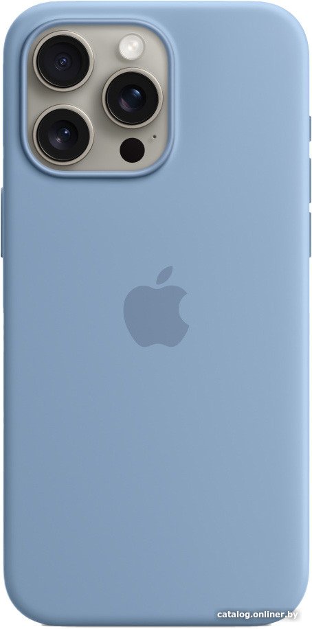 

Чехол для телефона Apple MagSafe Silicone Case для iPhone 15 Pro Max (зимний синий)