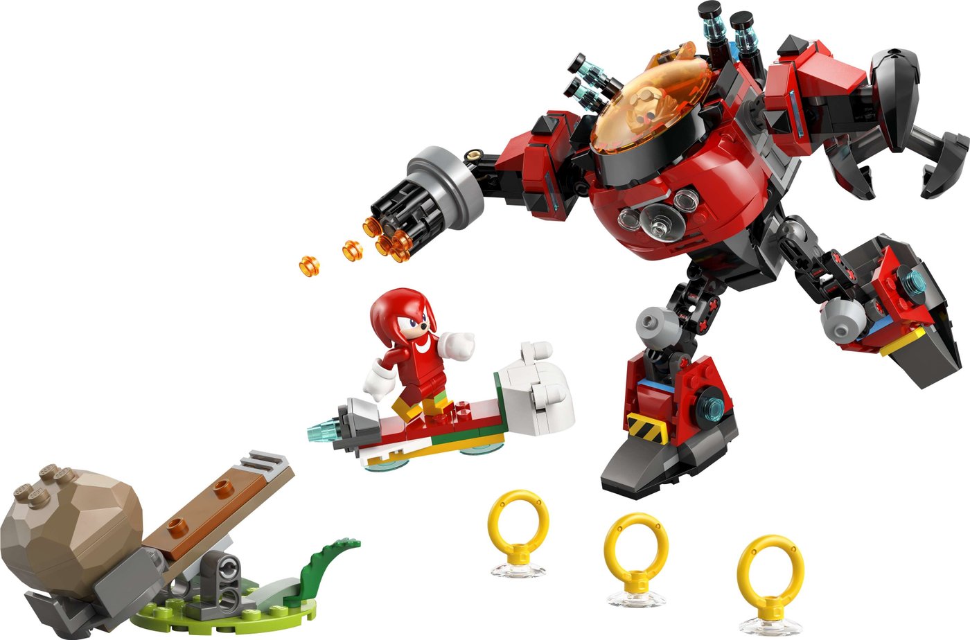 Конструктор LEGO Sonic The Hedgehog 77005 Наклз против Доктора Эггмана в роботе «Эгг Крашер»
