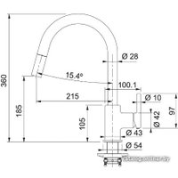 Смеситель Franke Lina 115.0626.081 (белый)