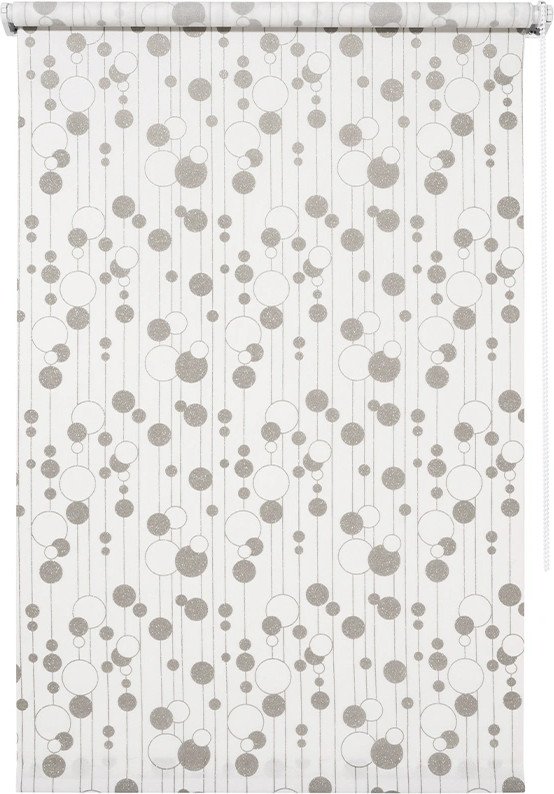

Рулонные шторы Legrand Ожерелье 90x175 58144210 (серебро)