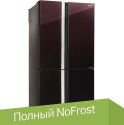 

Четырёхдверный холодильник Sharp SJGX98PRD