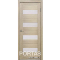 Межкомнатная дверь Portas S23 70x200 (лиственница крем, стекло мателюкс матовое)