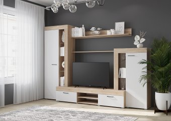 Горизонт Дельта (белый/дуб сонома)