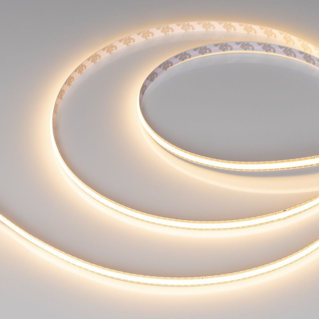 Светодиодная лента COB Arlight 11W/m 544Led/m CSP теплый белый 5M COB-X544-8mm 24V Warm3000 043414