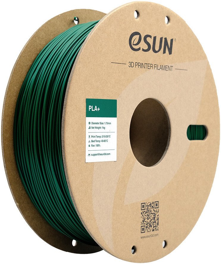Филамент eSUN PLA+ PLA+175O-PG5B1 (1.75 мм, 5 кг, сосново-зеленый)