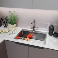 Кухонная мойка Mixline Pro 552932 (сатин, с сифоном)